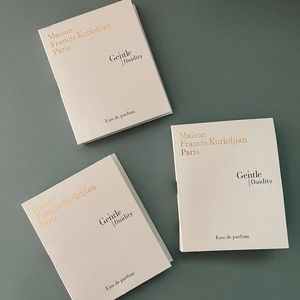 MFK Gentle Fluidity Silver Samples (Lot of 3)